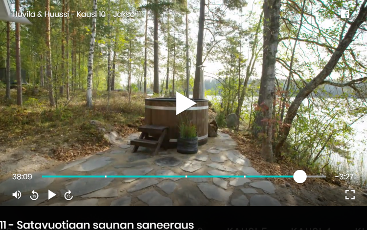 Huvila ja Huussi - Satavuotiaan saunan saneeraus | Kirami