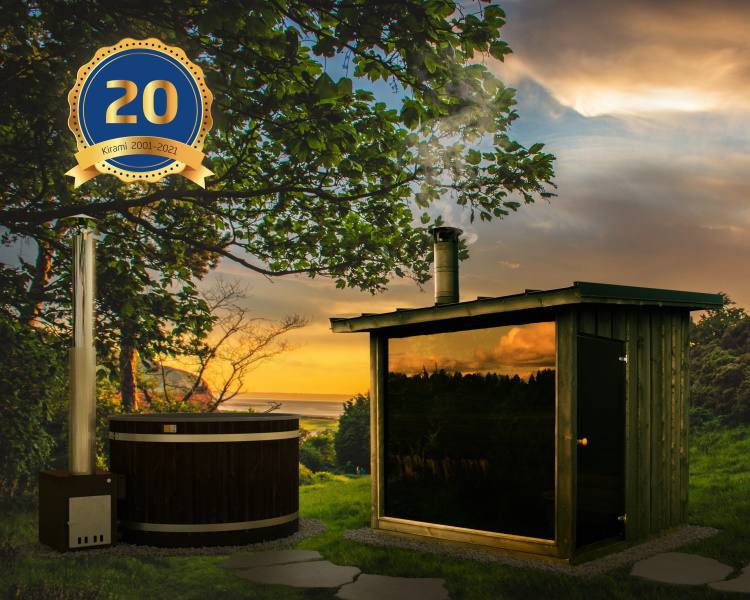 Juhlavuoden kunniaksi asiakkaat voivat tilata uniikkia FinVision® -saunan ja siihen sopivan paljun yhteispakettia. | Kirami