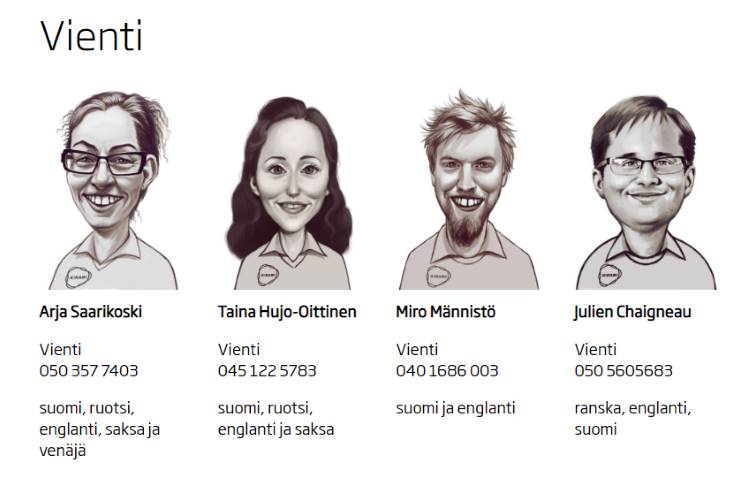 Kiramin viennin henkilöstö | Kirami