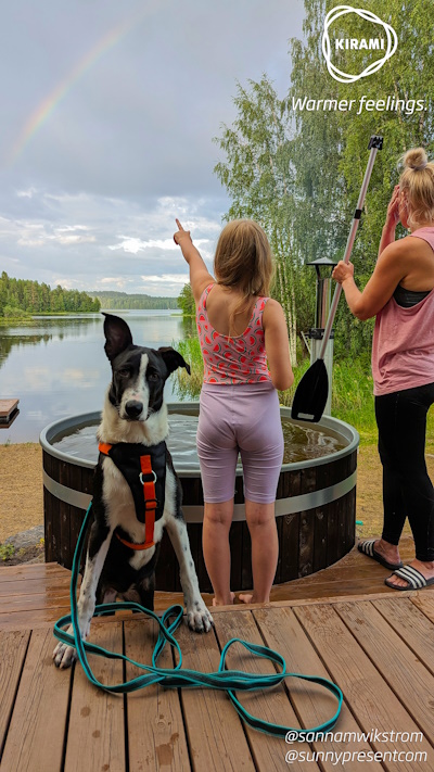 Sateenkarta on mahtavaa ihastella paljua täytellessä. Mutta mitä Maggie koira ihastelee? | Kirami
