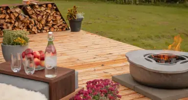 Kirami FinVision® -patio Misty – Effortless Terrace Space and Nature-Inspired Atmosphere Beside Misty Modules