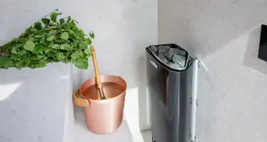 Kirami FinVision® -sauna S Zero with solar panels