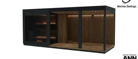 Kirami FinVision® -sauna Misty, terrace M - terrace S (70%)