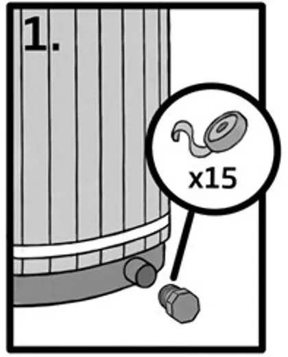 Välipoistosarjan mukana tulee tulppa 2 1/2”