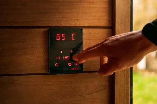 Kirami FinVision® -sauna M Misty, Harvia Virta Combi 10.8 kW - sauna Kirami