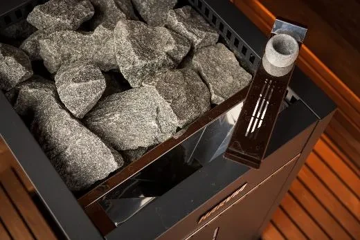 Kirami FinVision® -sauna M Misty, Harvia Virta Combi 10,8 kW - sähkösaunan lämmitys