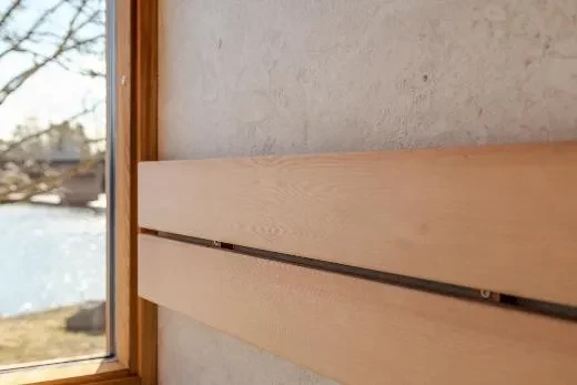 Kirami FinVision® -sauna M Zero (GlowBlack and CoralWhite)_backrest_