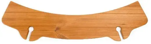 Paljun kaarimuotoinen juomahylly.